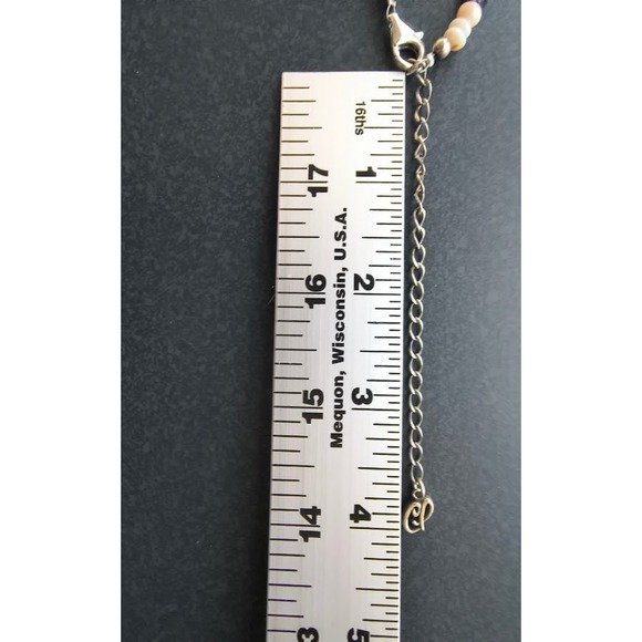 Carolyn Pollack Natural Shell Amethyst Peridot Beaded Necklace Sterling - Picture 7 of 8